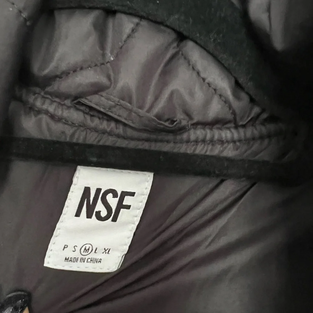 NSF Clothing quilted Moto jacket